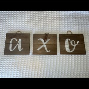 ALPHA CHI OMEGA WOODEN SIGNS